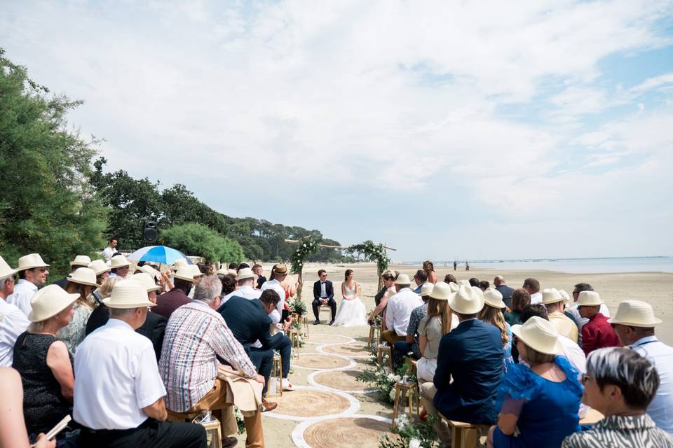 Cérémonie sur la plage