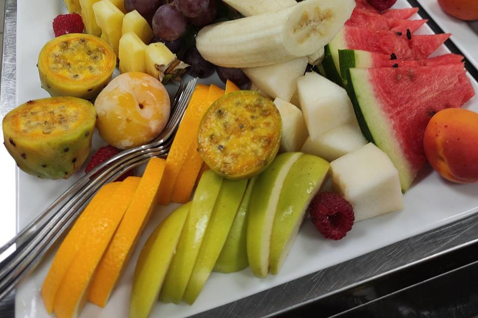 Assiette centrale de fruits