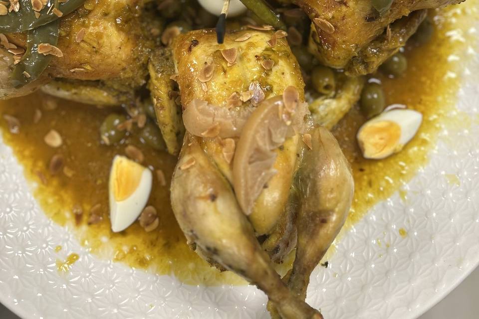 Poulet aux olives