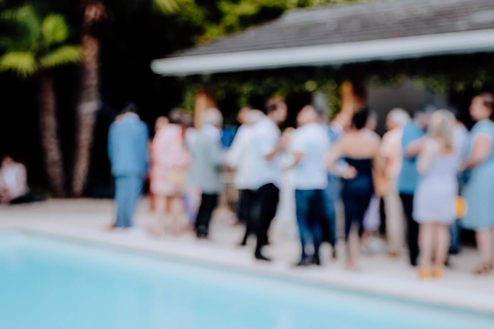 Vin d'honneur à la piscine