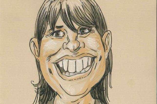 Caricature lavis papier bis