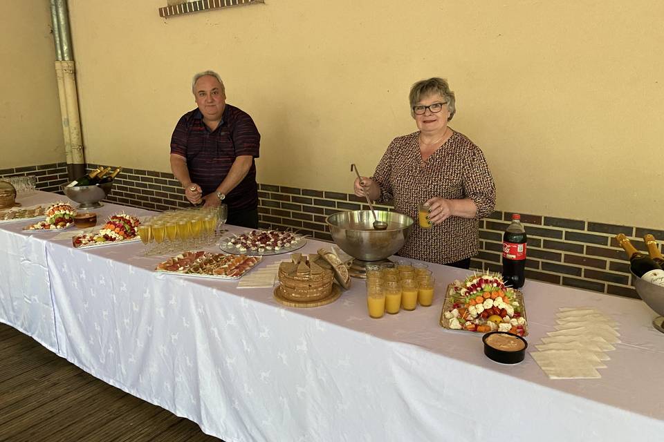 Buffet pour vin d'honneur