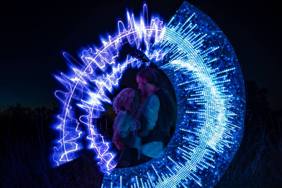 Spectacle lumineux Visual Poi