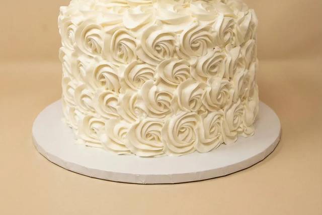 Wedding cake à rosaces