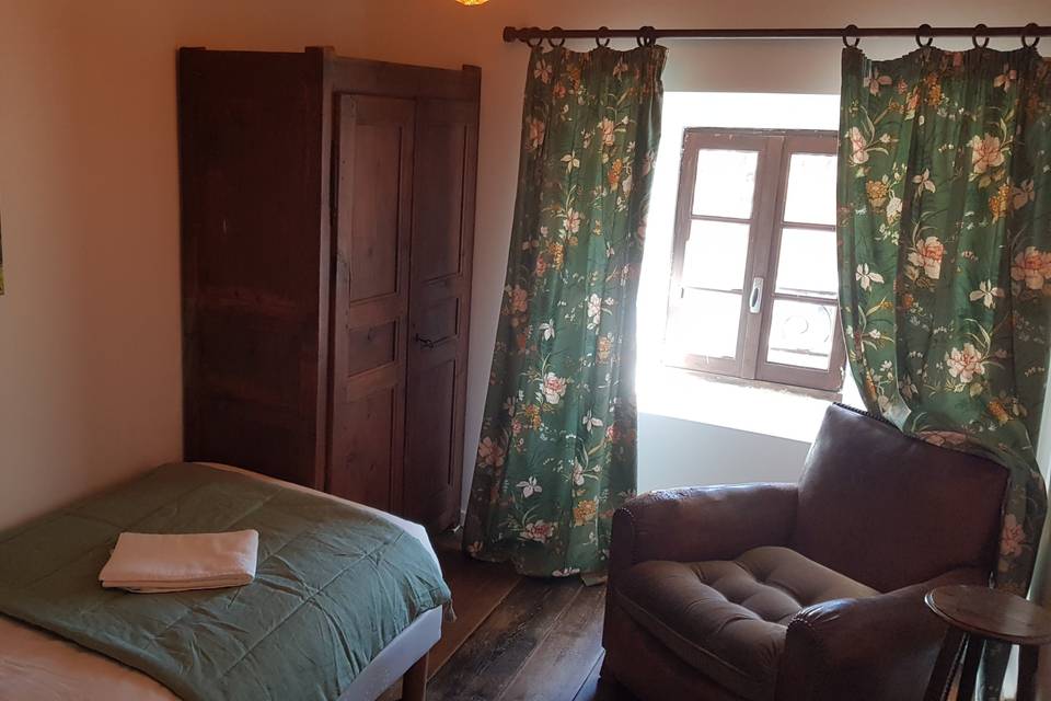 Chambre verte du gîte