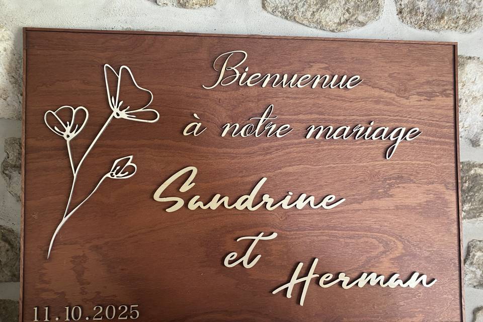 Panneau de bienvenue