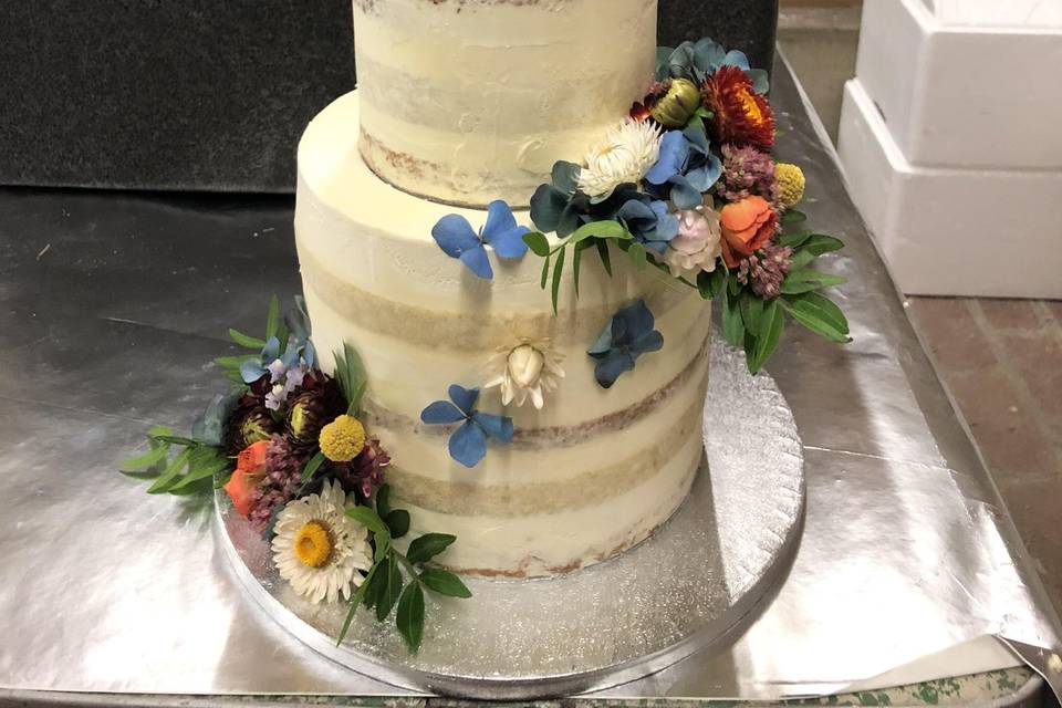 Naked cake bohème