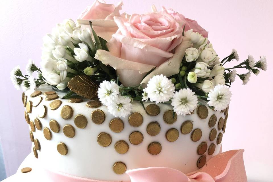 Wedding cake orchidées