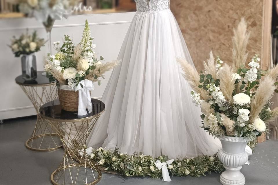 Ensemble floral thème champêtr
