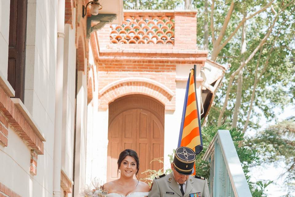 La mariée et son père