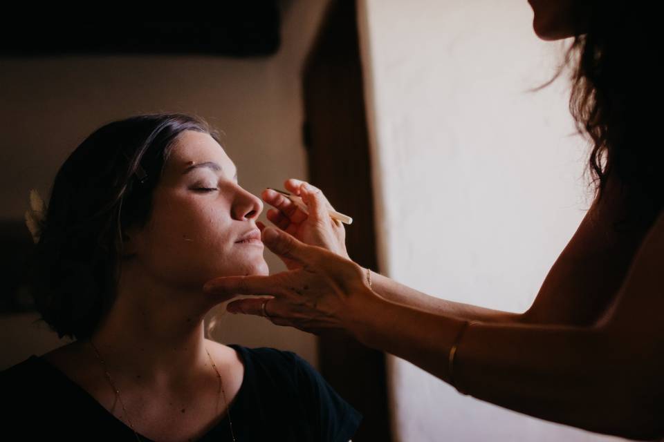 Séance maquillage