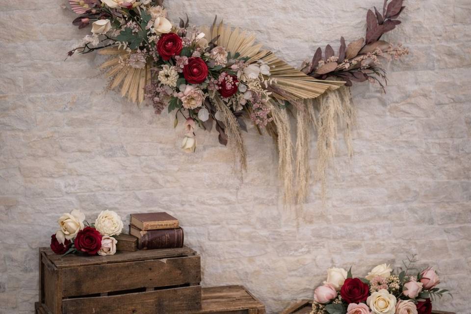 Grandes couronnes de fleurs
