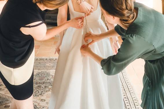 Préparatifs de la mariée