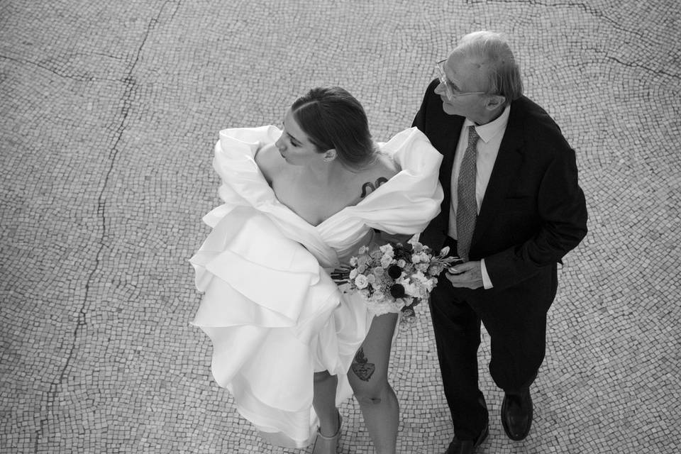 L'arrivée de la mariée