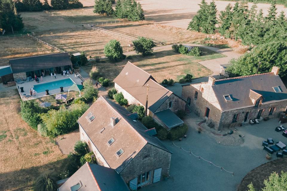 Le domaine en drone