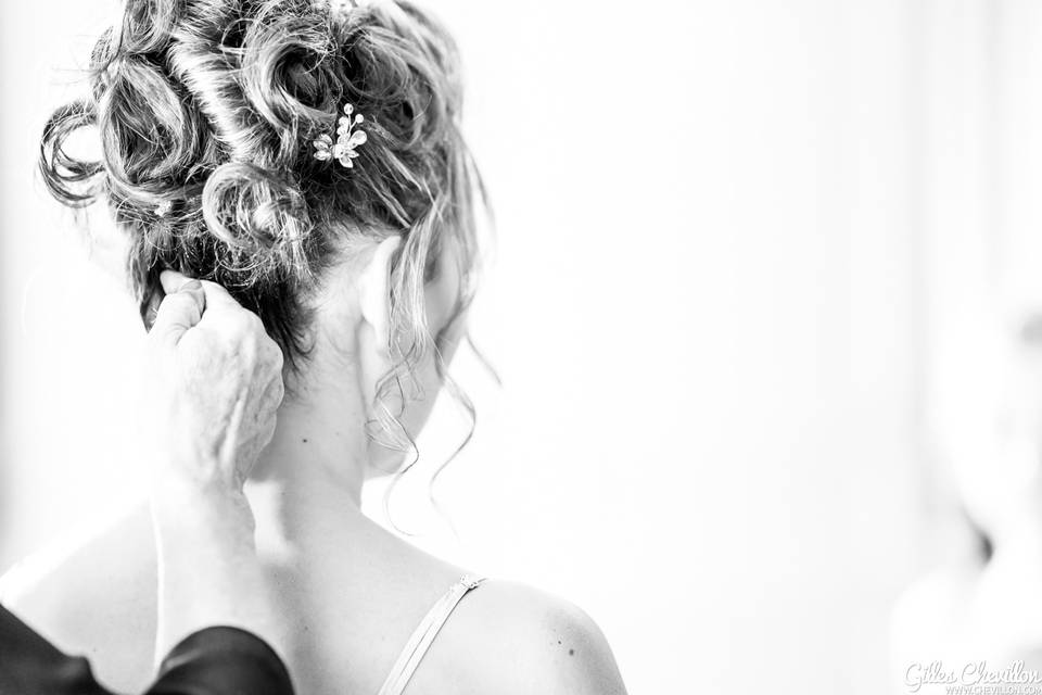 Mariage coiffure mariée