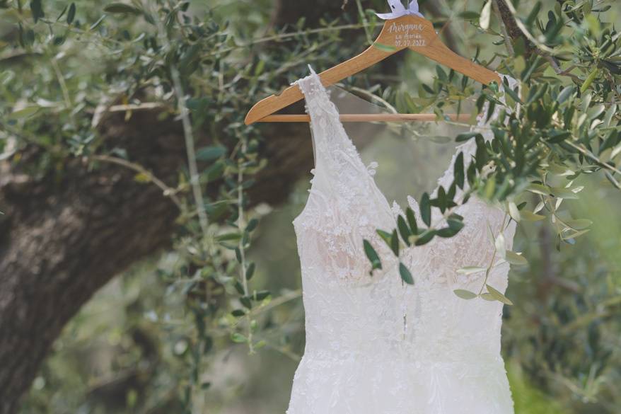 Mariage robe nature