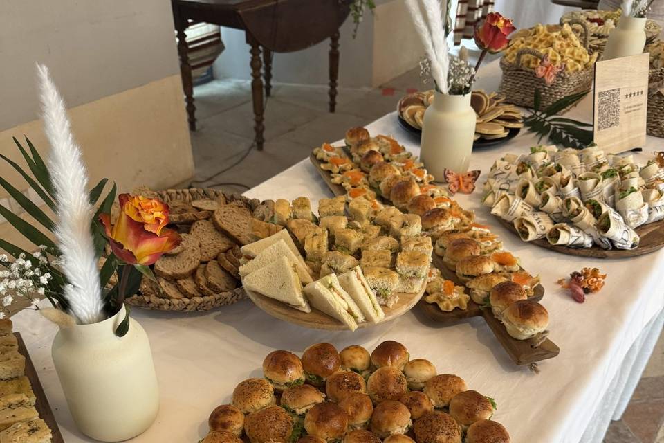 Buffet brunch mariage