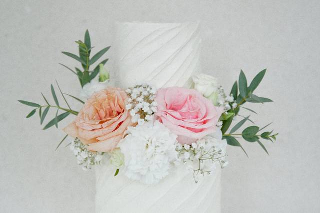Gâteau de floral texturé