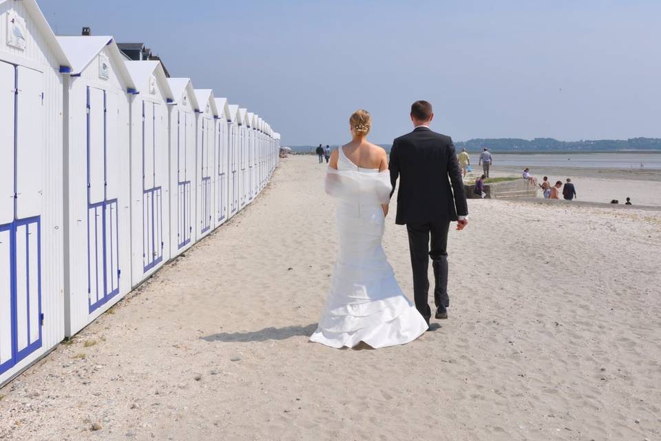 Couple à la mer