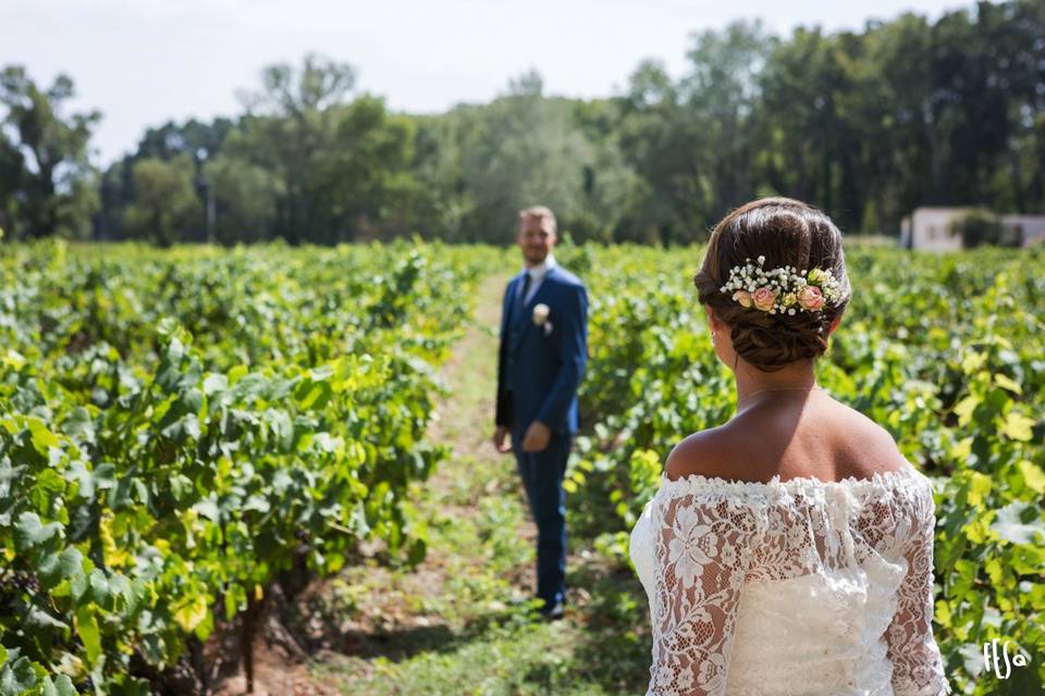 Photos de couple au domaine