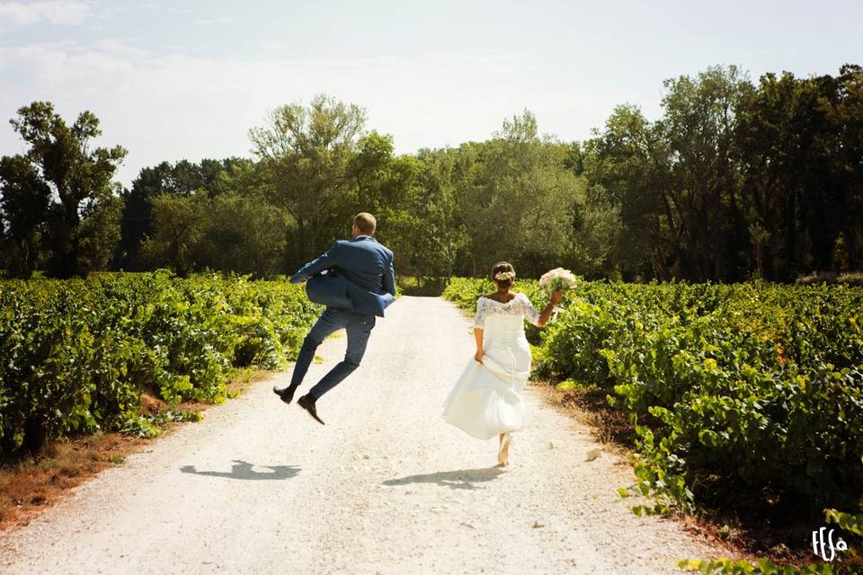 Photos de couple au domaine