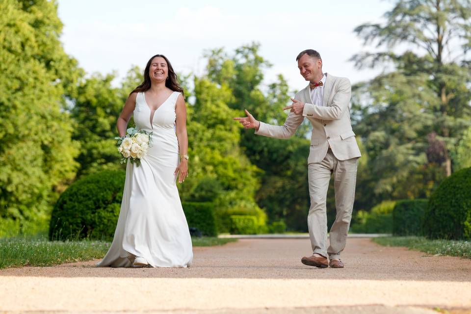 Échange dans le jardin