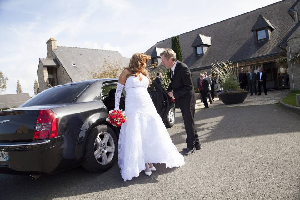 Voiture de luxe avec chauffeur