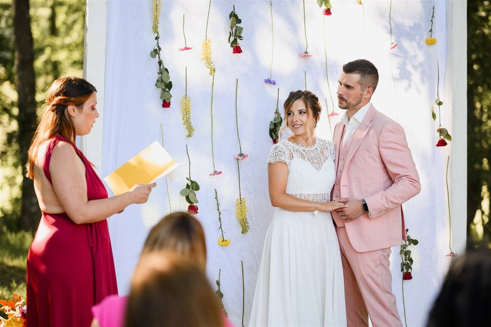 Mariage au coeur de la nature