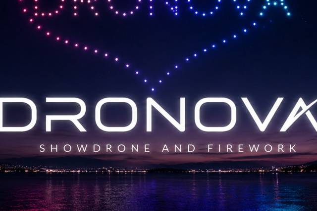 Show drone et feux d'artifice