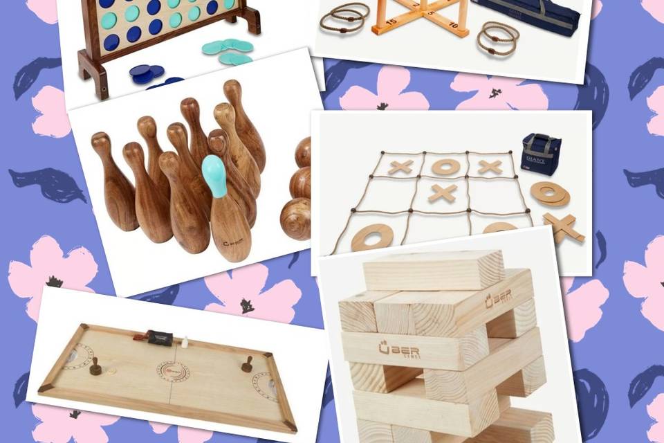 Divers jeux XXL en bois
