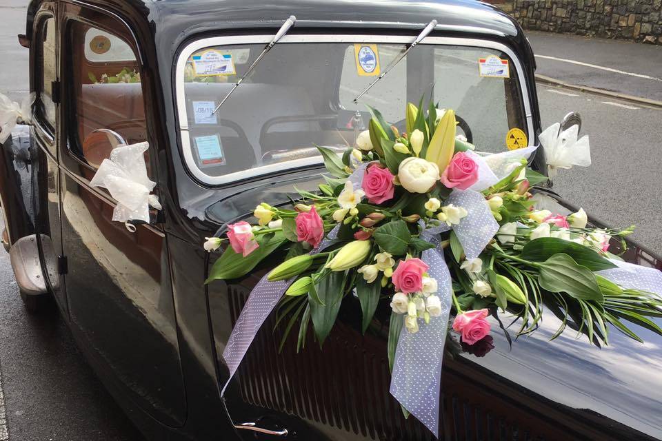 Fleurs pour voiture