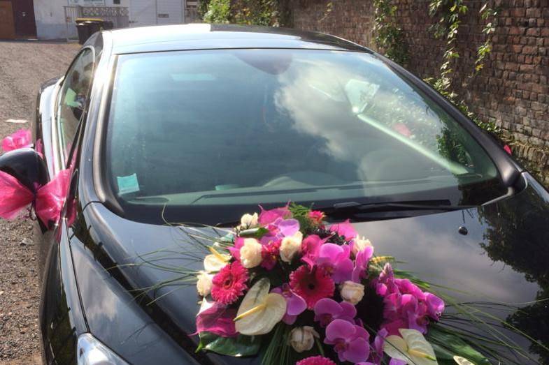 Fleurs pour voiture