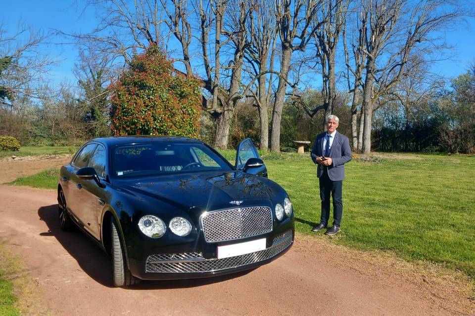 Bentley avec notre chauffeur