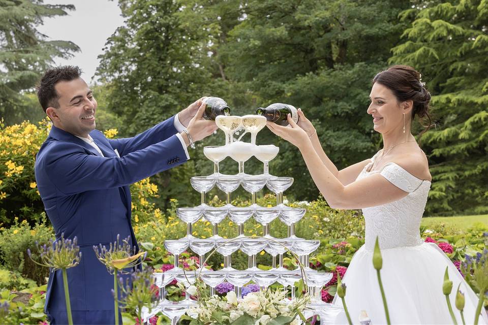 Le champagne coule à flots