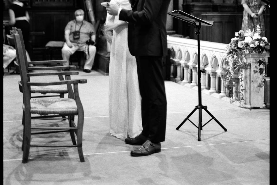 Celine et Tom à l'église