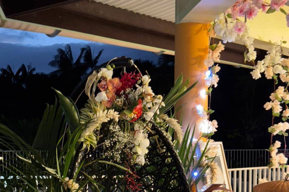 Décoration sous le carbet