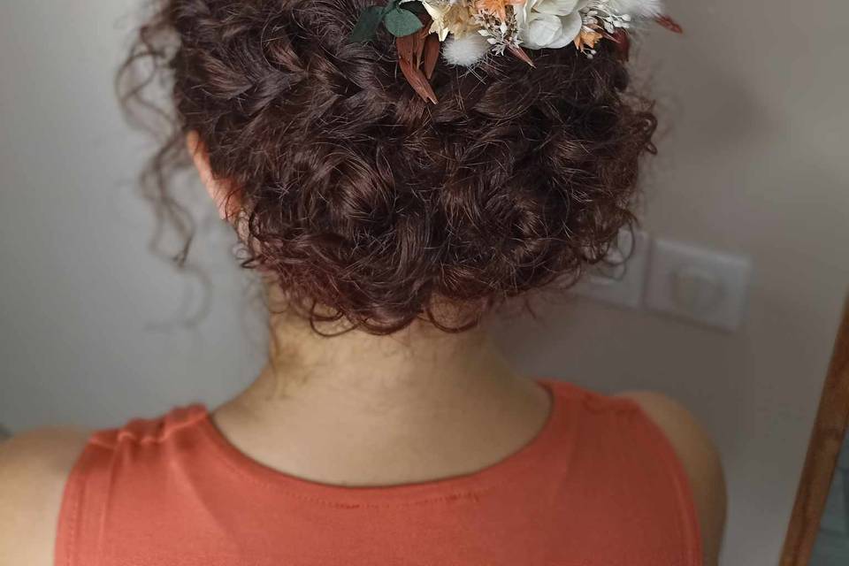 Coiffure mariée nature