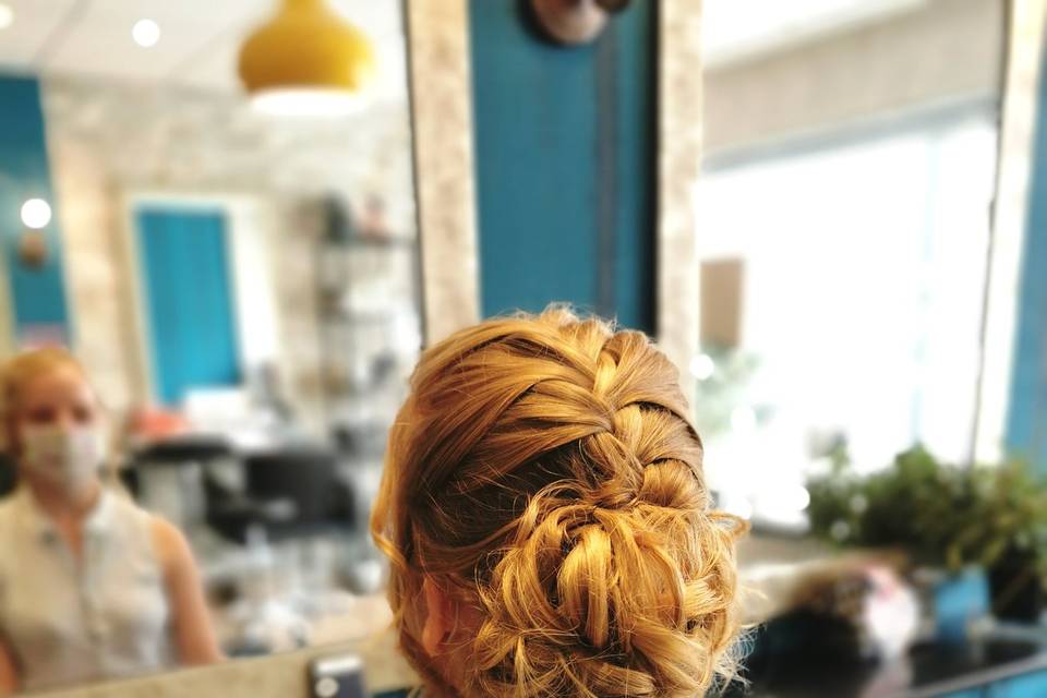 Coiffure tresse - chignon