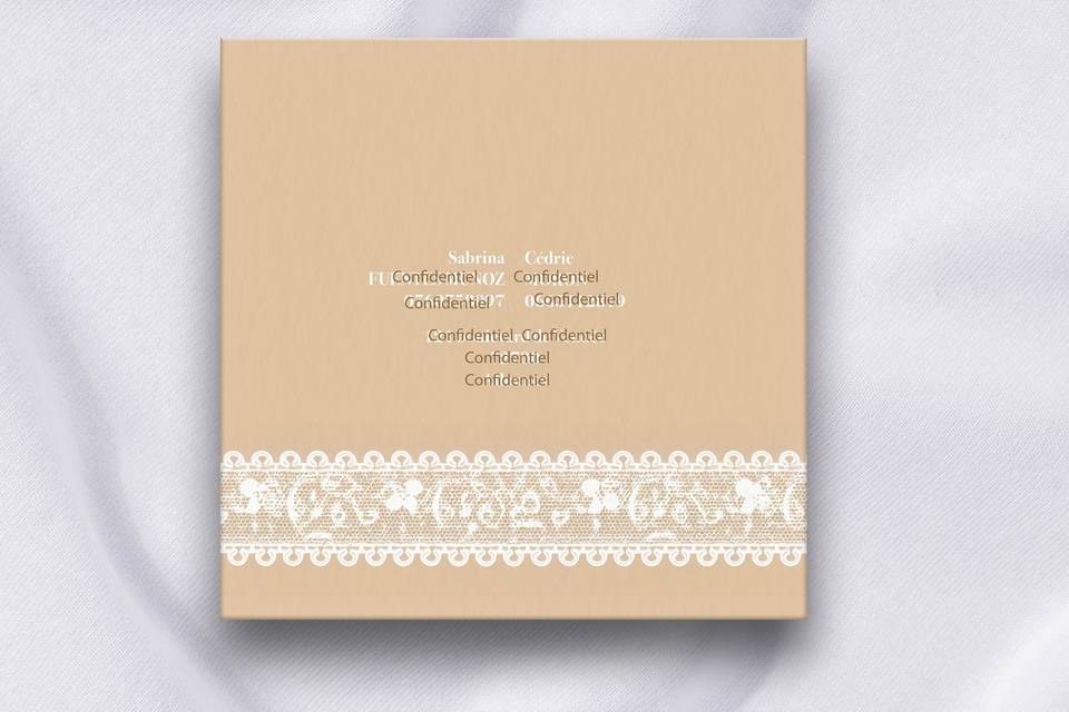 Mariage champêtre Dos