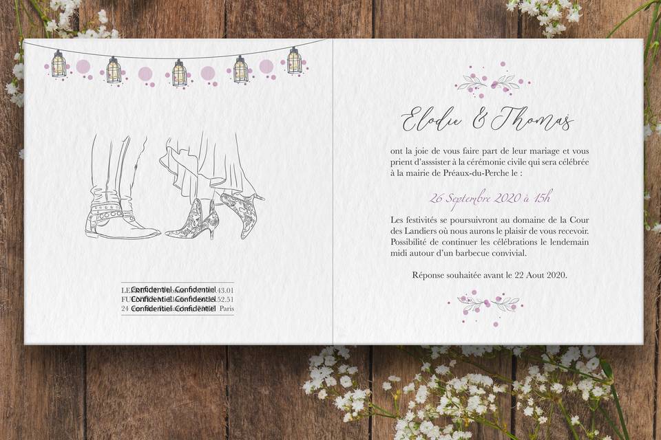 Mariage bohème Intérieur