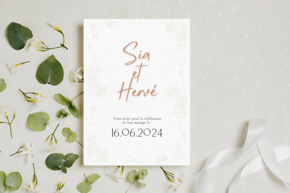 Mariage calligraphique