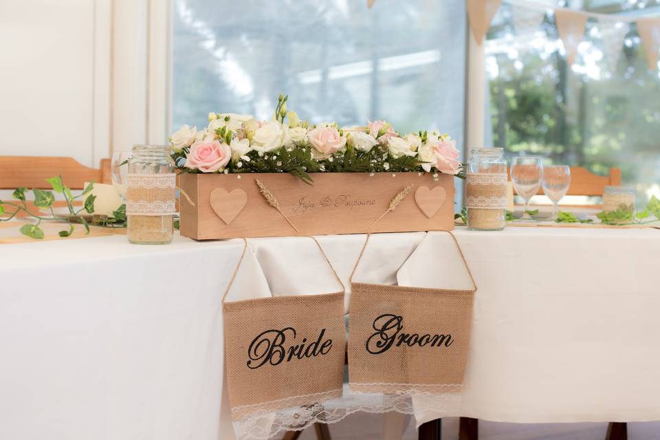 Bride & Groom Table