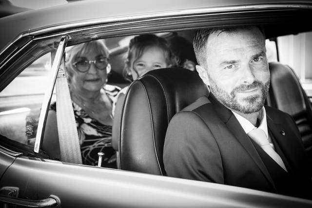 Mariage en noir et blanc