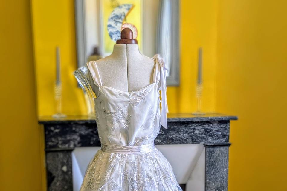 Robe perles