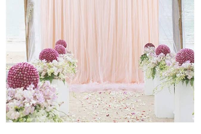 Backdrop pink gold