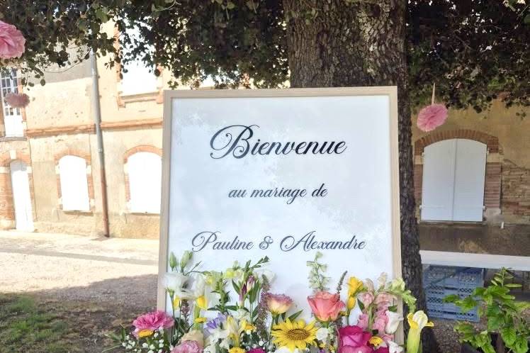 Panneau bienvenue