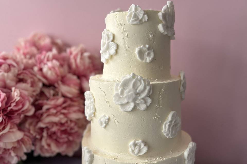 Wedding cake full White