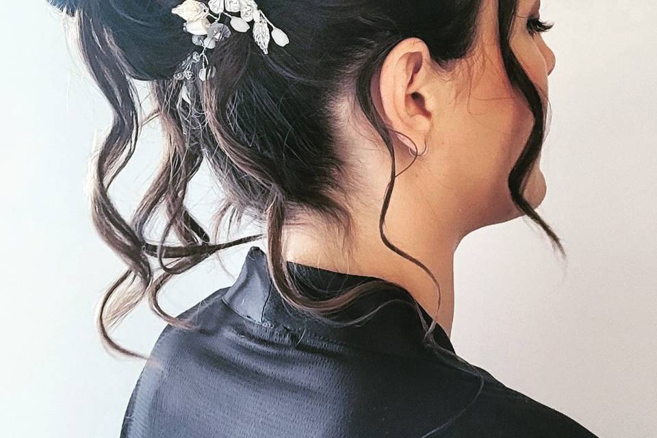 Chignon mariée de A