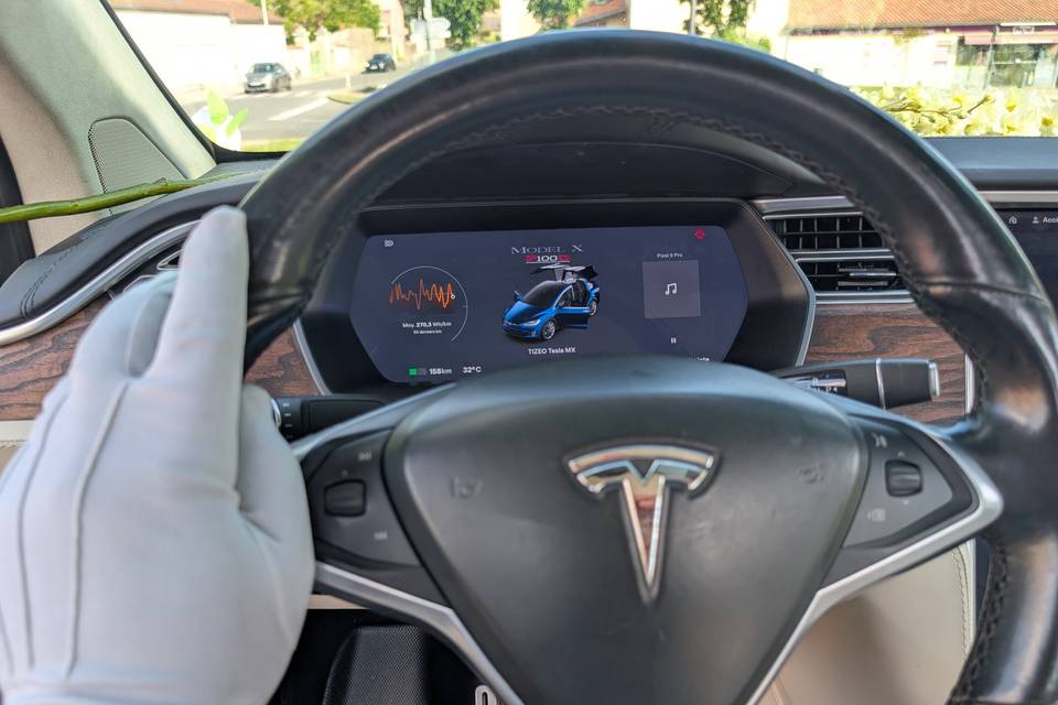 Location Tesla model X mariage